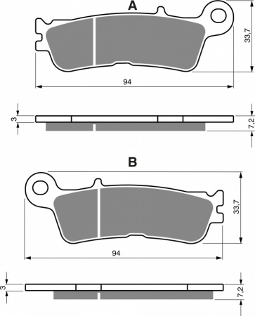 Piese moto - Placute de frana GOLDFREN 403 K5
