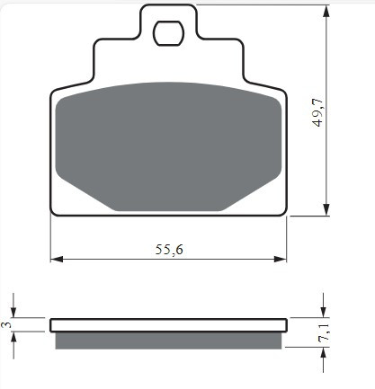 Piese moto - Placute de frana GOLDFREN 421 S33 STREET Spate