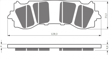 Piese moto - Placute de frana GOLDFREN 430 S33 STREET FRONT