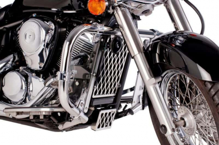 Piese moto - Plastic radiator CUSTOMACCES PR0002J stainless steel