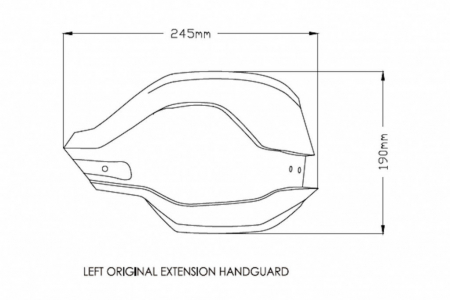 Piese moto - Protectii de maini PUIG EXTENSION 3763H smoke