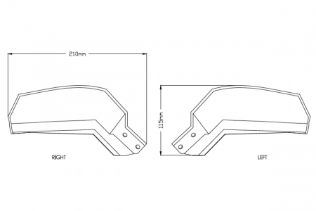 Piese moto - Protectii de maini PUIG EXTENSION 9727H smoke