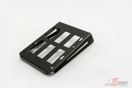 Piese moto - Rack CUSTOMACCES NON DETACHABLE PP0001N Negru for sissybar