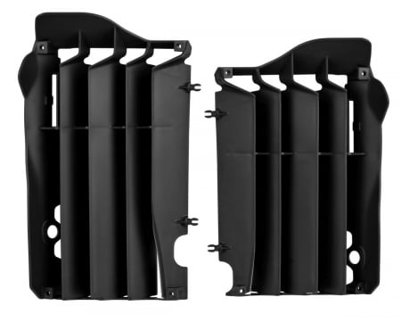 Piese moto - Radiator louvers POLISPORT Negru