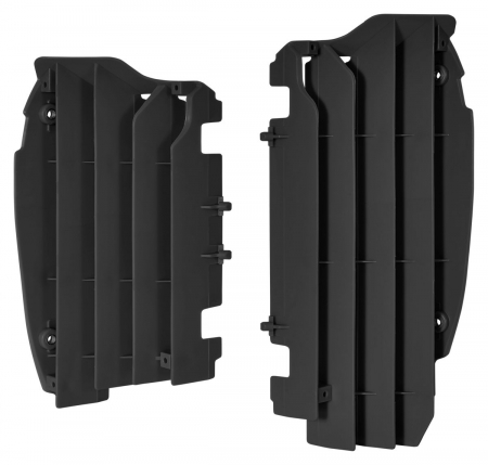 Piese moto - Radiator louvers POLISPORT Negru