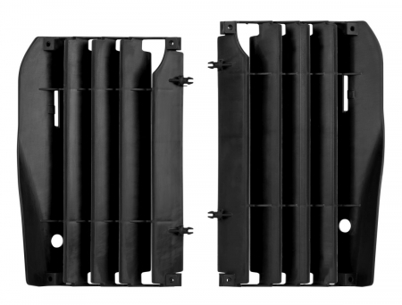 Piese moto - Radiator louvers POLISPORT Negru
