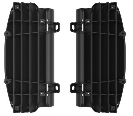 Piese moto - Radiator louvers POLISPORT Negru
