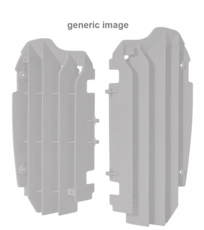 Piese moto - Radiator louvers POLISPORT Negru
