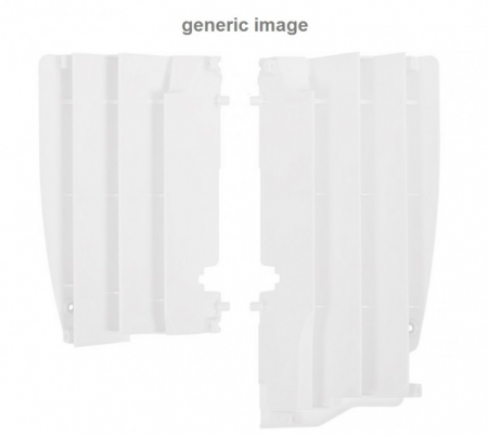 Piese moto - Radiator louvers POLISPORT Negru
