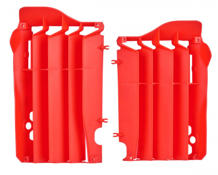 Piese moto - Radiator louvers POLISPORT red CR 04