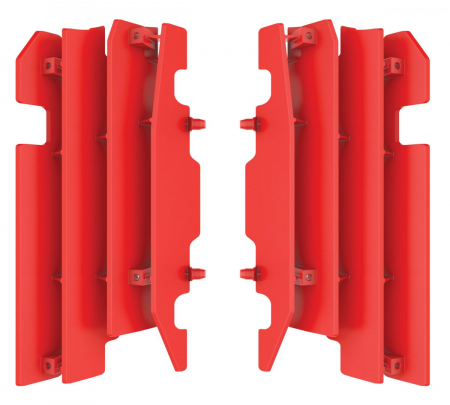 Piese moto - Radiator louvers POLISPORT red CR 04