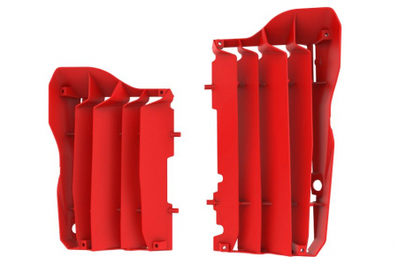 Piese moto - Radiator louvers POLISPORT red CR 04