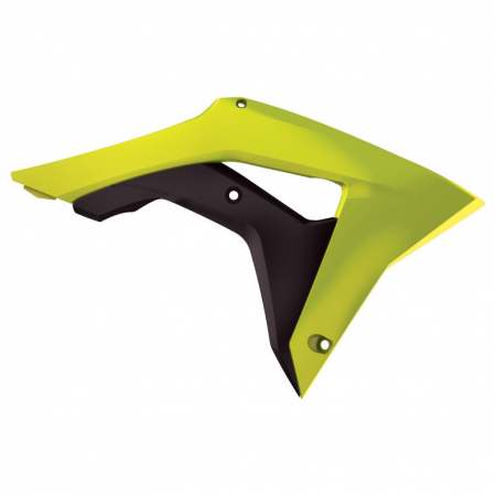 Piese moto - Radiator scoops POLISPORT 8414800006 Yellow/Black