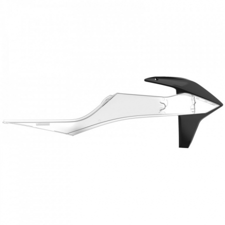 Piese moto - Radiator scoops POLISPORT 8422100006 Black / Clear 99
