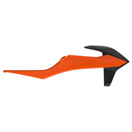 Piese moto - Radiator scoops POLISPORT 8422100011 (pereche) orange ktm16/black