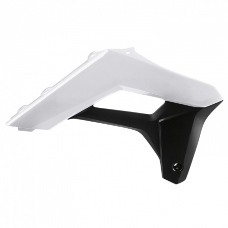 Piese moto - Radiator scoops POLISPORT 8424700002 (pereche) white / black