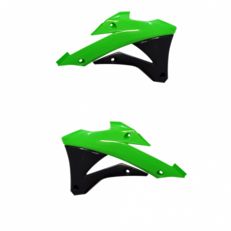 Piese moto - Radiator scoops POLISPORT 8495300001 Verde