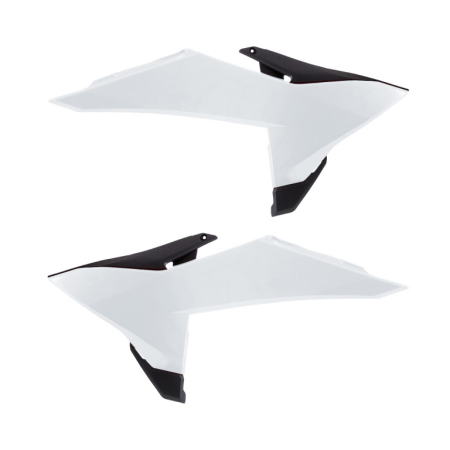 Piese moto - Radiator scoops POLISPORT 8506100002 White / Black