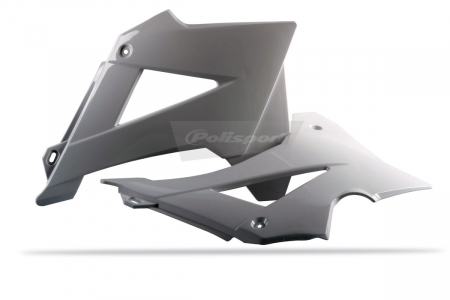 Piese moto - Radiator scoops POLISPORT (pereche) Alb