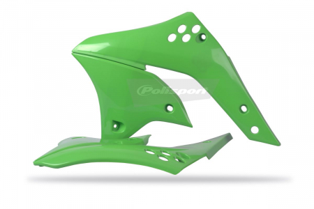 Piese moto - Radiator scoops POLISPORT (pereche) green 05