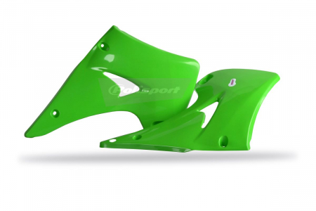 Piese moto - Radiator scoops POLISPORT (pereche) green 05