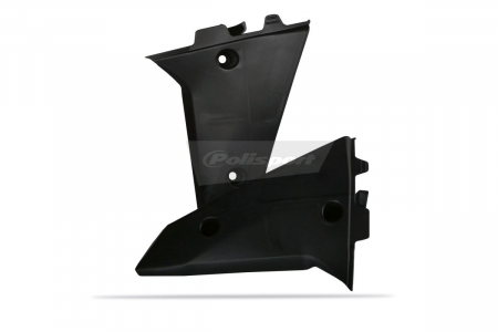 Piese moto - Radiator scoops POLISPORT (pereche) Negru