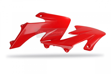 Piese moto - Radiator scoops POLISPORT (pereche) red CR 04