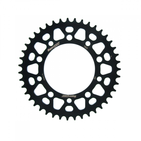Piese moto - Rear ALU sprocket SUPERSPROX RAL-1303:43-BLK Negru 43T, 520