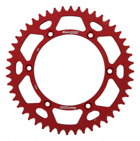 Piese moto - Rear ALU sprocket SUPERSPROX RAL-1512:48-RED Rosu 48T, 520