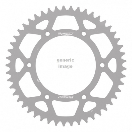 Piese moto - Rear ALU sprocket SUPERSPROX RAL-210:51-BLK Negru 51T, 520