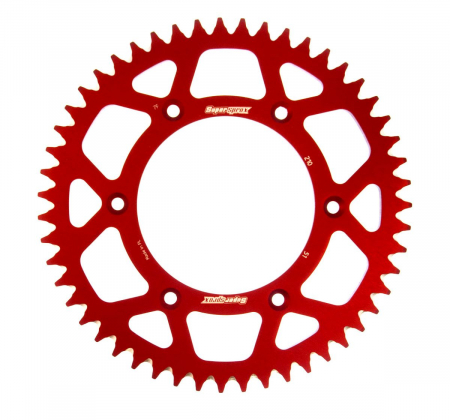 Piese moto - Rear ALU sprocket SUPERSPROX RAL-210:51-RED Rosu 51T, 520