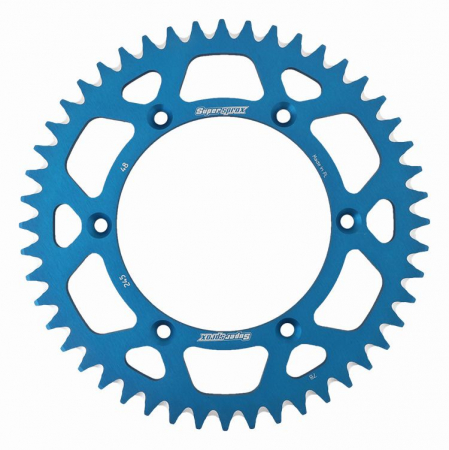 Piese moto - Rear ALU sprocket SUPERSPROX RAL-245:48-BLU Albastru 48T, 520