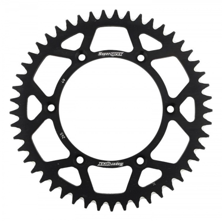 Piese moto - Rear ALU sprocket SUPERSPROX RAL-245:49-BLK Negru 49T, 520