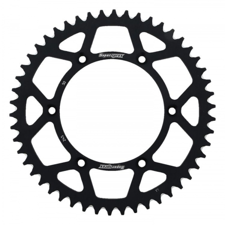 Piese moto - Rear ALU sprocket SUPERSPROX RAL-245:50-BLK Negru 50T, 520