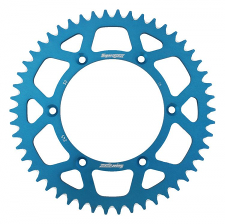 Piese moto - Rear ALU sprocket SUPERSPROX RAL-245:50-BLU Albastru 50T, 520