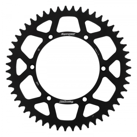 Piese moto - Rear ALU sprocket SUPERSPROX RAL-460:51-BLK Negru 51T, 520