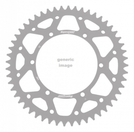 Piese moto - Rear ALU sprocket SUPERSPROX RAL-460:53-BLK Negru 53T, 520