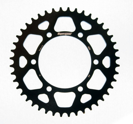 Piese moto - Rear ALU sprocket SUPERSPROX RAL-486:44-BLK Negru 44T, 520