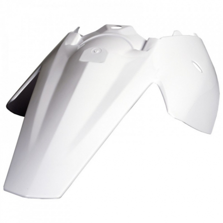 Piese moto - Rear Fender + Side Panels POLISPORT 8563900004 Alb