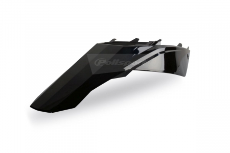 Piese moto - Rear fender + side panels POLISPORT Negru