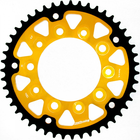 Piese moto - Rear sprocket SUPERSPROX STEALTH RST-1304:47-GLD auriu 47T, 525