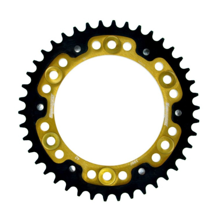 Piese moto - Rear sprocket SUPERSPROX STEALTH RST-1307:42-GLD auriu 42T, 525
