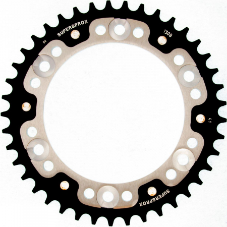Piese moto - Rear sprocket SUPERSPROX STEALTH RST-1308:41-SLV argintiu 41T, 520