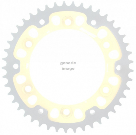 Piese moto - Rear sprocket SUPERSPROX STEALTH RST-1308:46-GLD auriu 46T, 520
