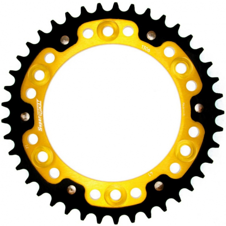 Piese moto - Rear sprocket SUPERSPROX STEALTH RST-1334:41-GLD auriu 41T, 530