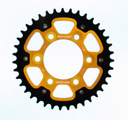 Piese moto - Rear sprocket SUPERSPROX STEALTH RST-1489:39-GLD auriu 39T, 525