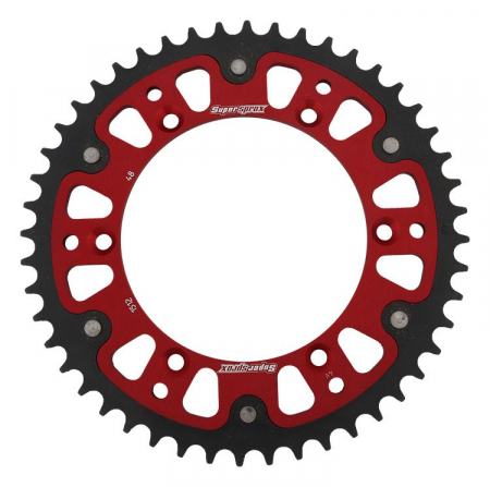Piese moto - Rear sprocket SUPERSPROX STEALTH RST-1512:48-RED Rosu 48T, 520
