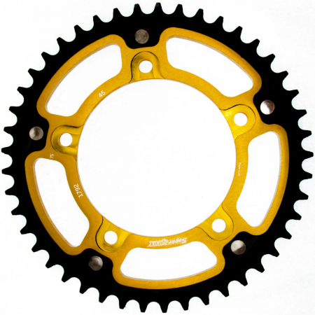 Piese moto - Rear sprocket SUPERSPROX STEALTH RST-1792:45-GLD auriu 45T, 525