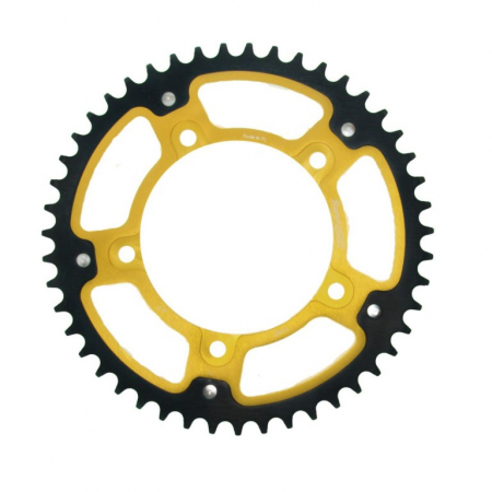 Piese moto - Rear sprocket SUPERSPROX STEALTH RST-1792:47-GLD auriu 47T, 525