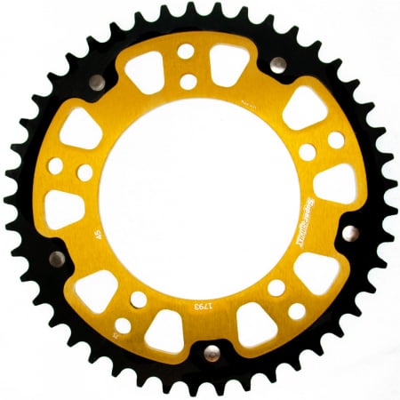 Piese moto - Rear sprocket SUPERSPROX STEALTH RST-1793:45-GLD auriu 45T, 520